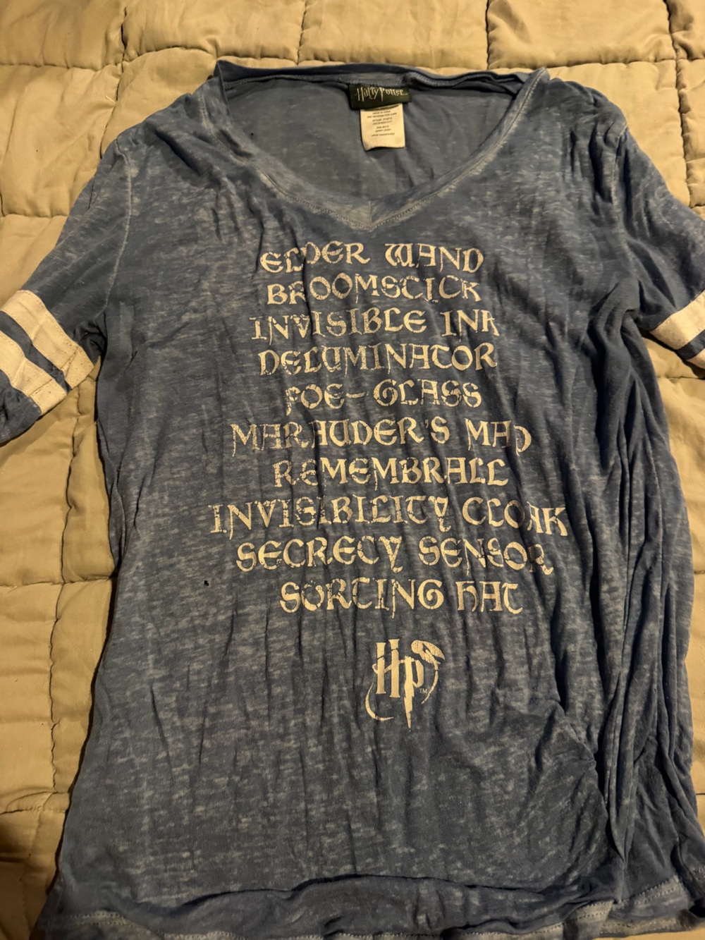 Harry Potter Slate Blue Short Sleeve Graphic Tee